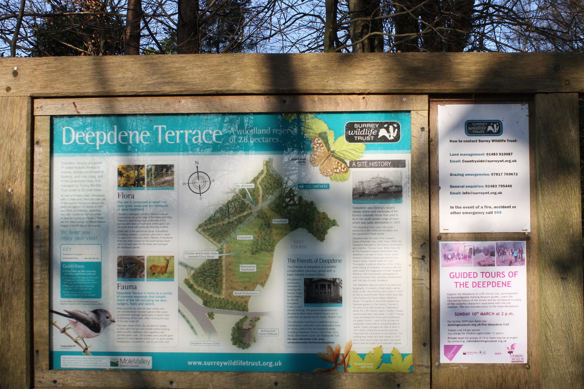 Terrace info board